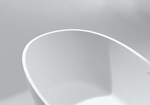 white solid surface bathtub OEM-4