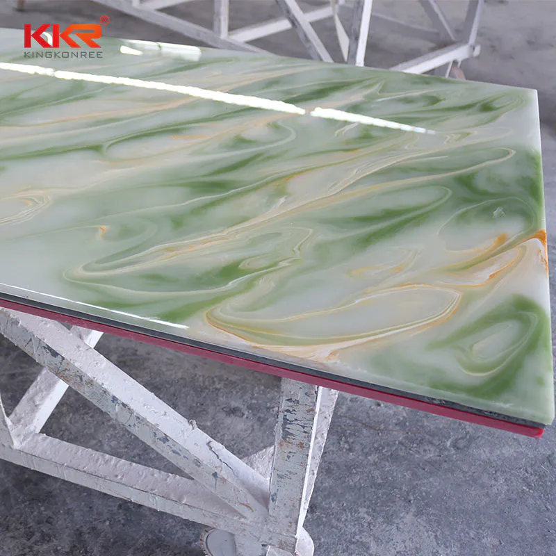 Acrylic Stone Translucent Solid Surface Sheets KKR - A026