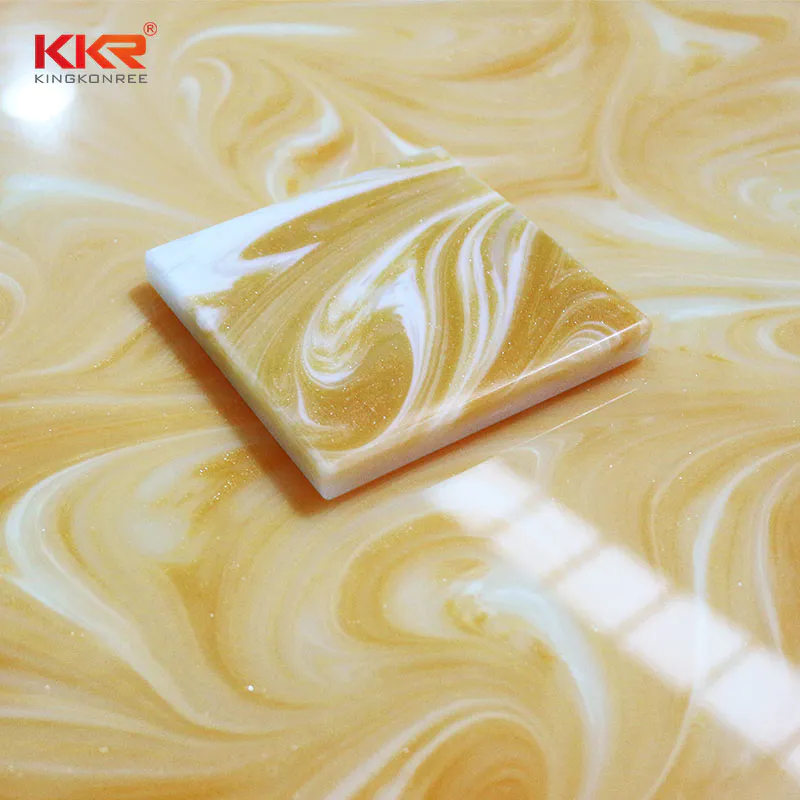 China Manufacture Artificial Stone Translucent Solid Surface Sheets KKR - A031