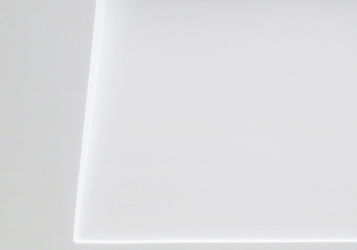 Wall mounted white marble acrylic solid surface square wasb basin KKR-1361-4