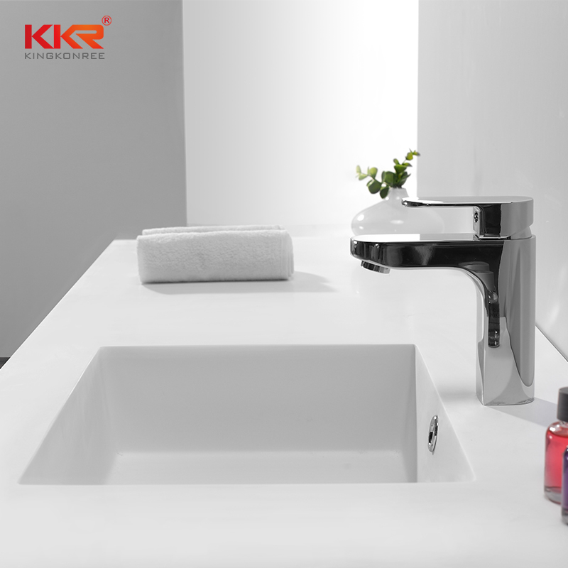Smooth Touch Acrylic Marble Solid Surface Cabinet Basin KKR-1551