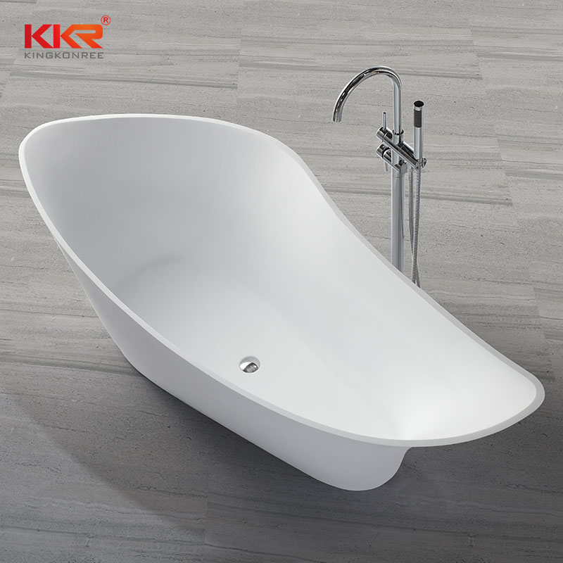 KingKonree 190cm Solid Surface Freestanding Bathtub KKR-B009 Solid Surface Bathtub image29