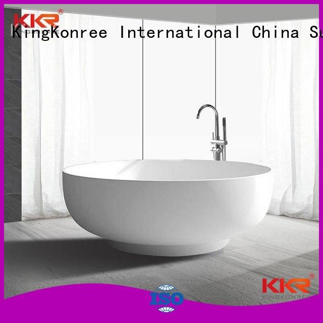 KingKonree Brand kkrb011 big bathtub storage solid surface bathtub