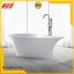 freestand white solid surface bathtub stone KingKonree company