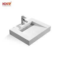 Solid Surface Modern Fancy Unique Wall-hung Basin KKR-1379