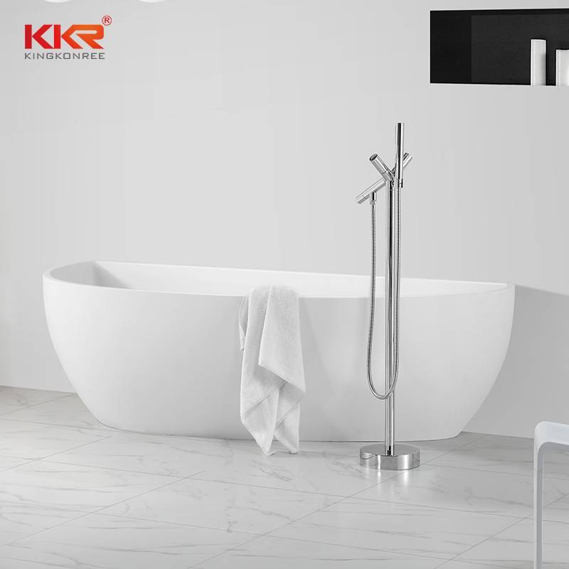 China Supplier Acrylic Solid Surface Bathtub Against The Wall KKR-B004