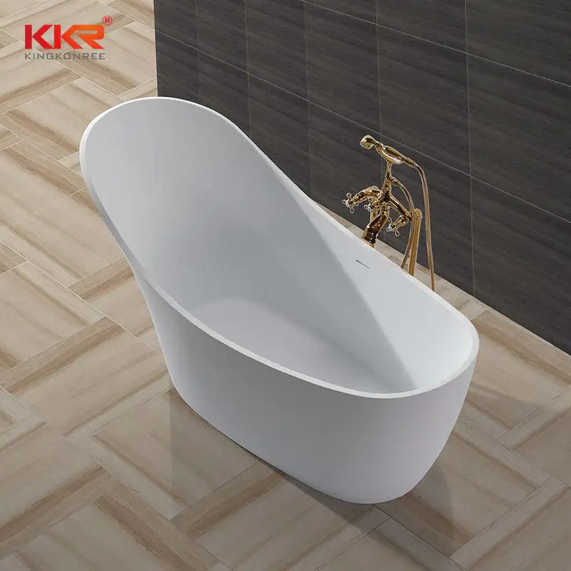 China Wholesale Artificial Stone Solid Surface Freestanding Bathtub KKR-B006