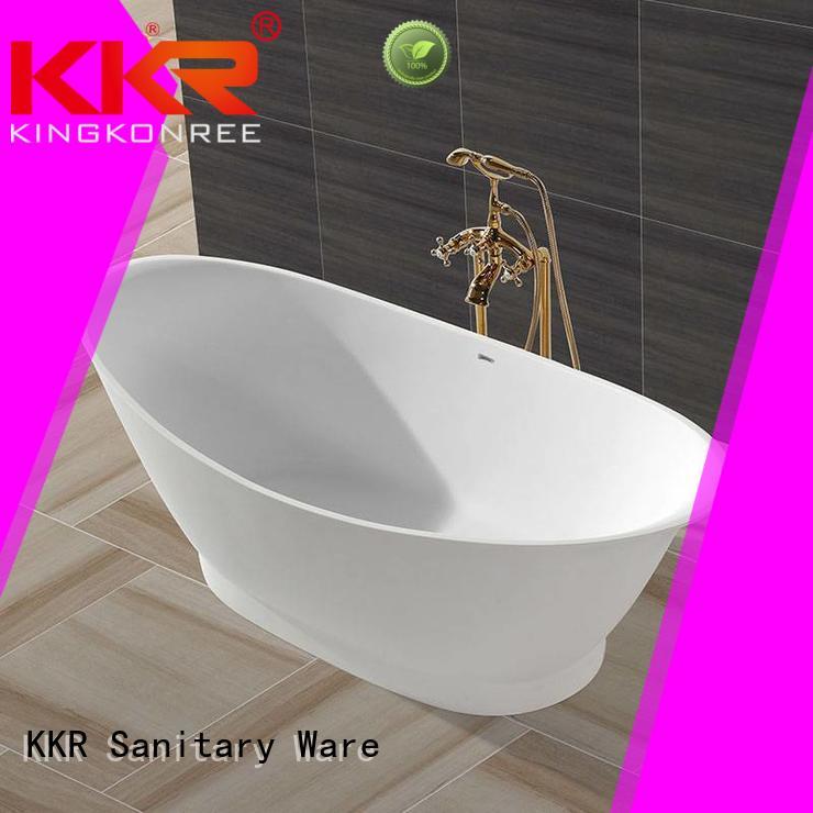 Solid Surface Freestanding Bathtub kkr furniture solid surface bathtub manufacture