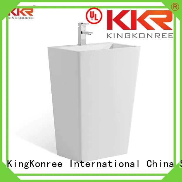 KingKonree Brand wash stone bathroom free standing basins acyrlic supplier