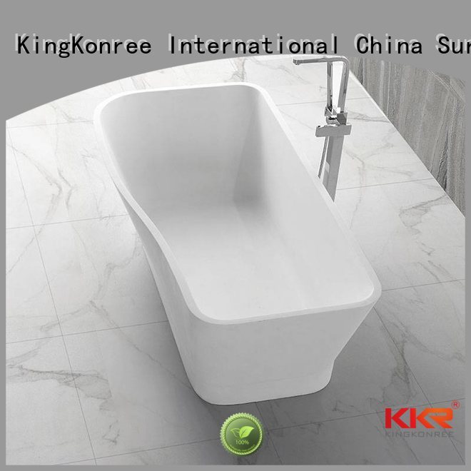 stone resin artificial solid solid surface bathtub KingKonree