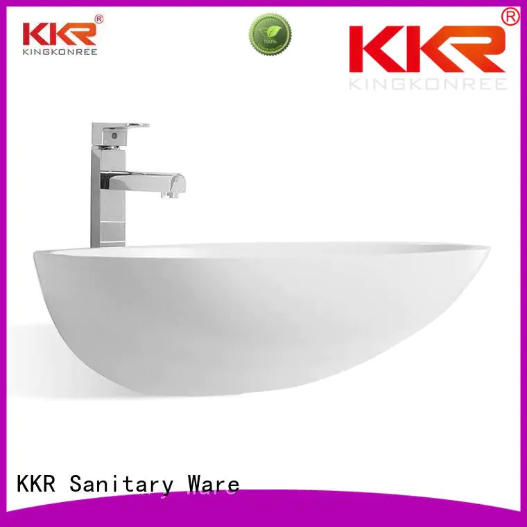 KingKonree Brand square rectangle kkr custom oval above counter basin
