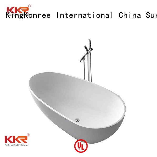 surface stone solid surface bathtub storage KingKonree Brand