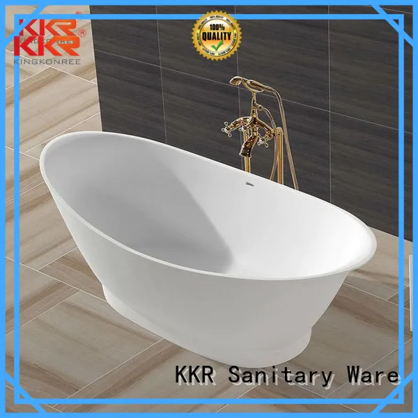 Solid Surface Freestanding Bathtub b003 bathtub solid surface bathtub KingKonree Brand