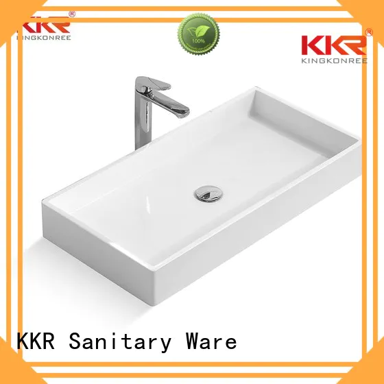 oval white kkr above counter basins surface KingKonree Brand