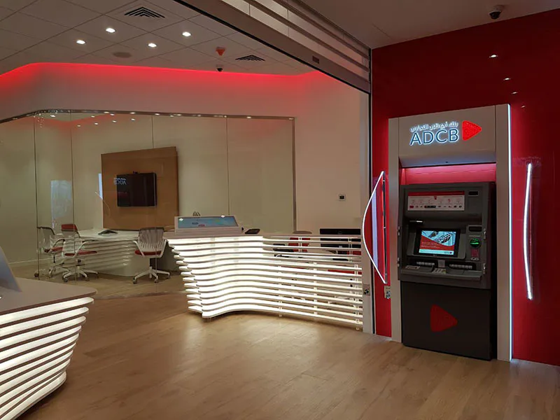 KKR Solid Surface Reception Desk for uBank Projects