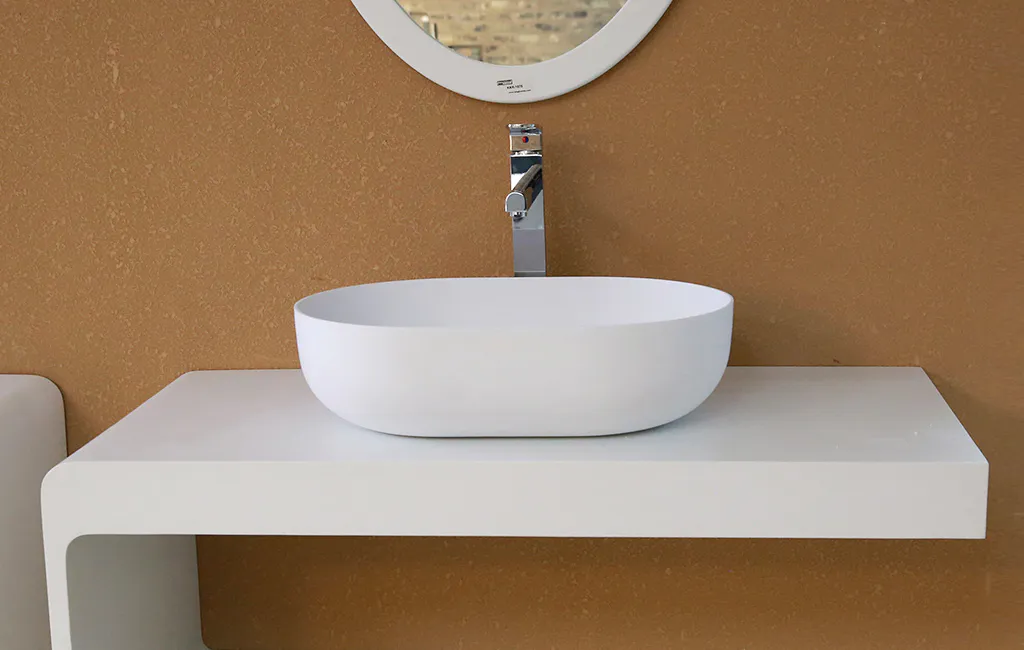 oval above counter basin acyrlic stone square above counter basins manufacture