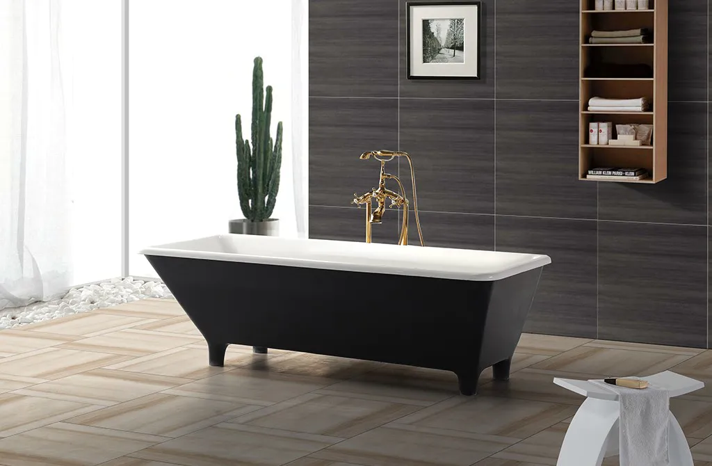 KingKonree Brand polymarble freestanding Solid Surface Freestanding Bathtub surface supplier