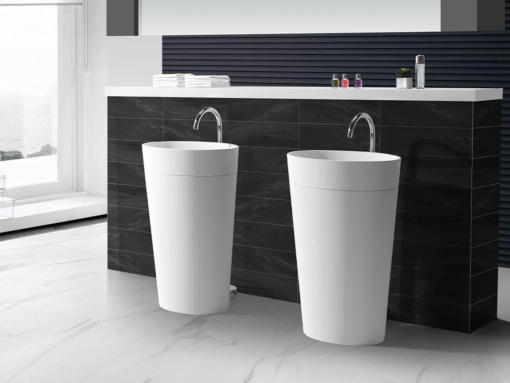 KingKonree marble freestanding bathroom basin supplier for home-1