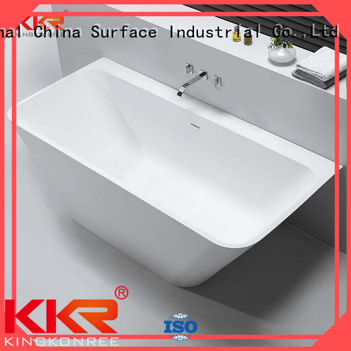 Solid Surface Freestanding Bathtub resin solid surface bathtub KingKonree Brand