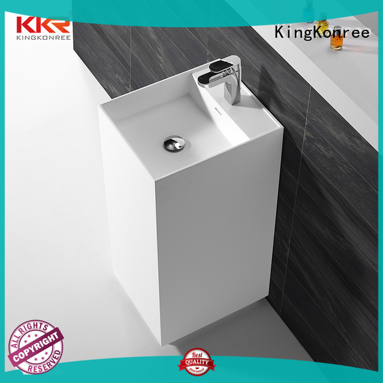 KingKonree rectangle freestanding basin customized for hotel