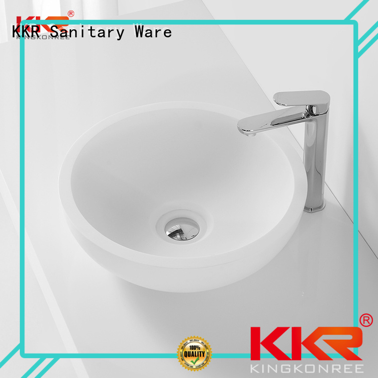 counter shape oval above counter basin selling wash KingKonree Brand