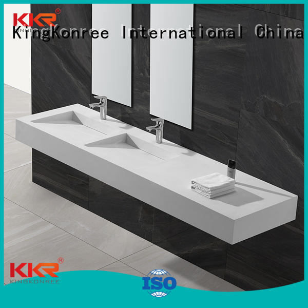 surface sales hung rectangle wall mounted wash basins KingKonree