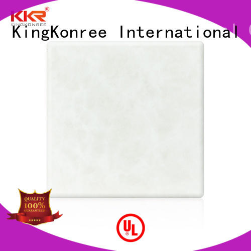 solid surface sheets white for bathroom KingKonree