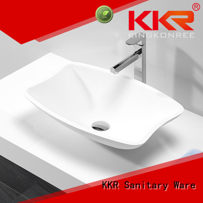 KingKonree Brand selling oval oval above counter basin sanitary supplier