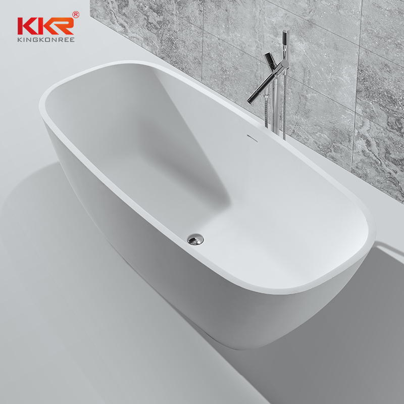 Solid Surface Bathtubs KKR-B037 Stone Resin Freestanding Tub