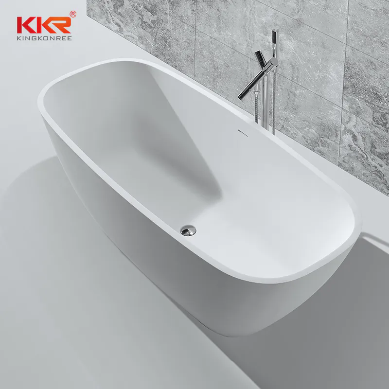 Solid Surface Bathtubs KKR-B037 Stone Resin Freestanding Tub