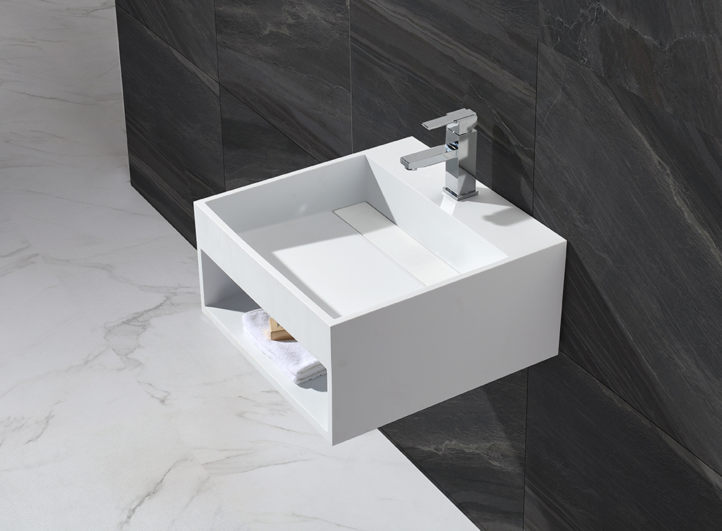 KingKonree fancy wall mounted washbasin sink for hotel-1