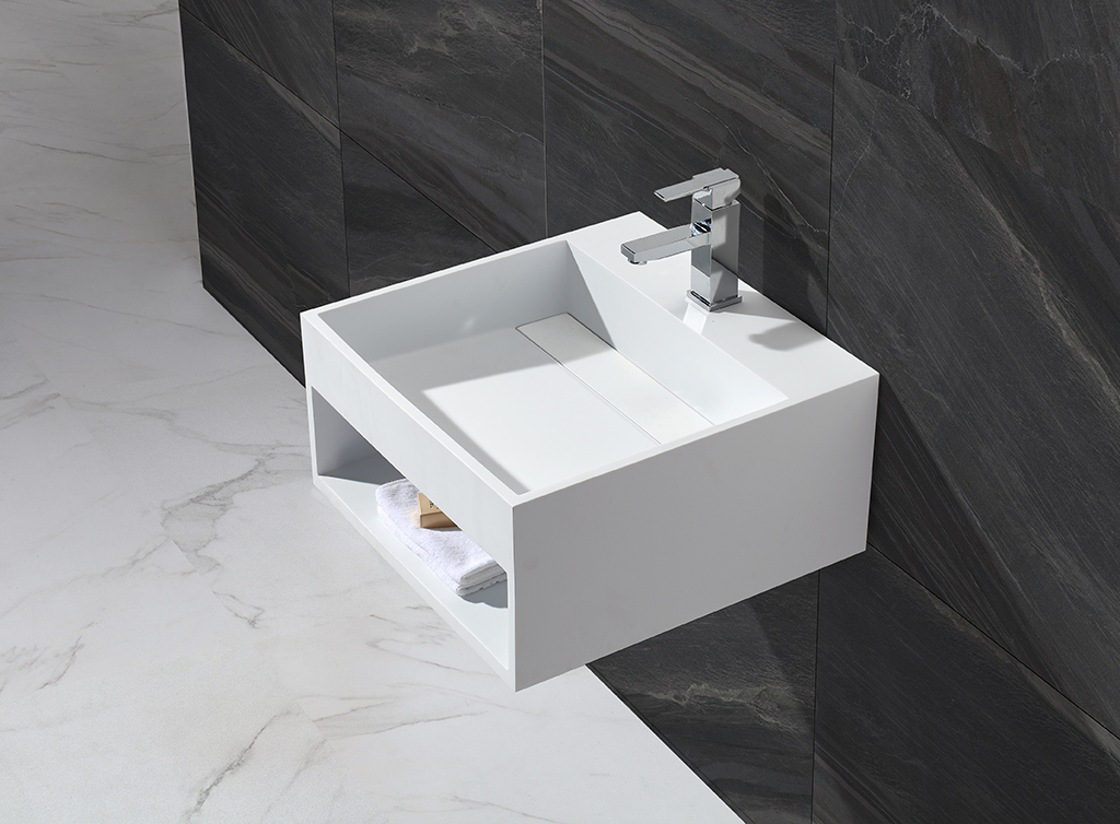 selling slope KingKonree Brand wall mounted bathroom basin