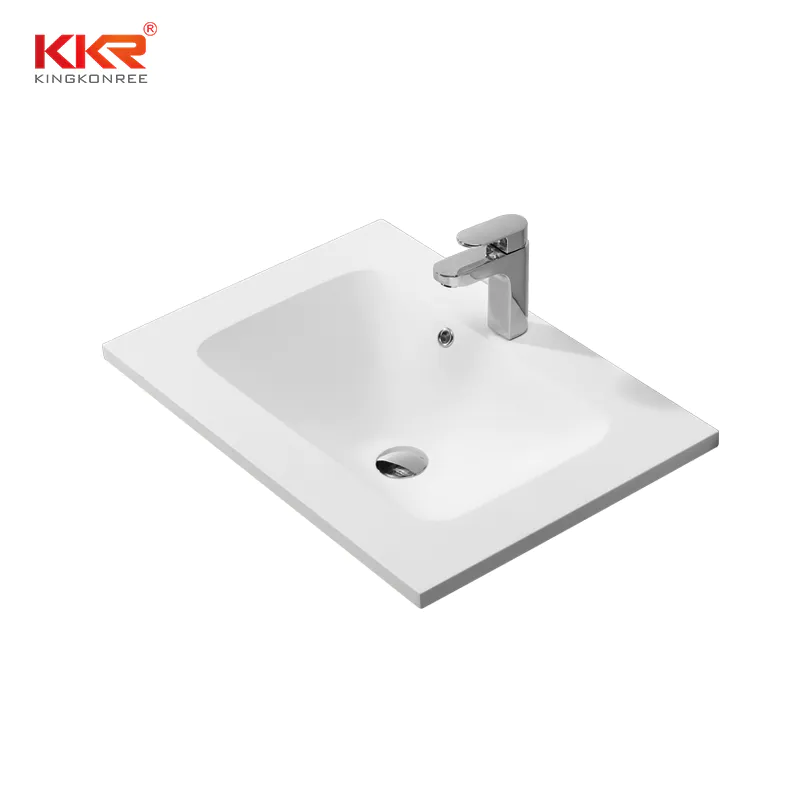 Sanitary ware luxurious solid surface cabinet basin KKR-1523