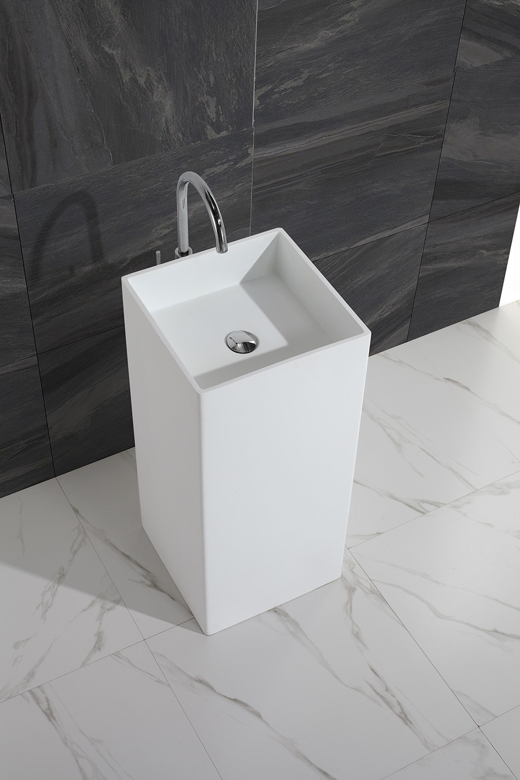 KingKonree Brand marble bathroom free standing basins artificial supplier