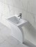 artificial free standing bathroom sink vanity customized for motel KingKonree