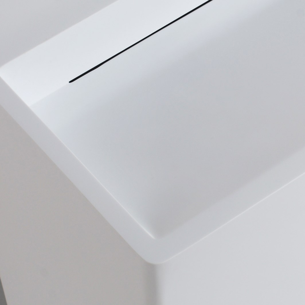KingKonree acrylic freestanding pedestal sink design for motel-2