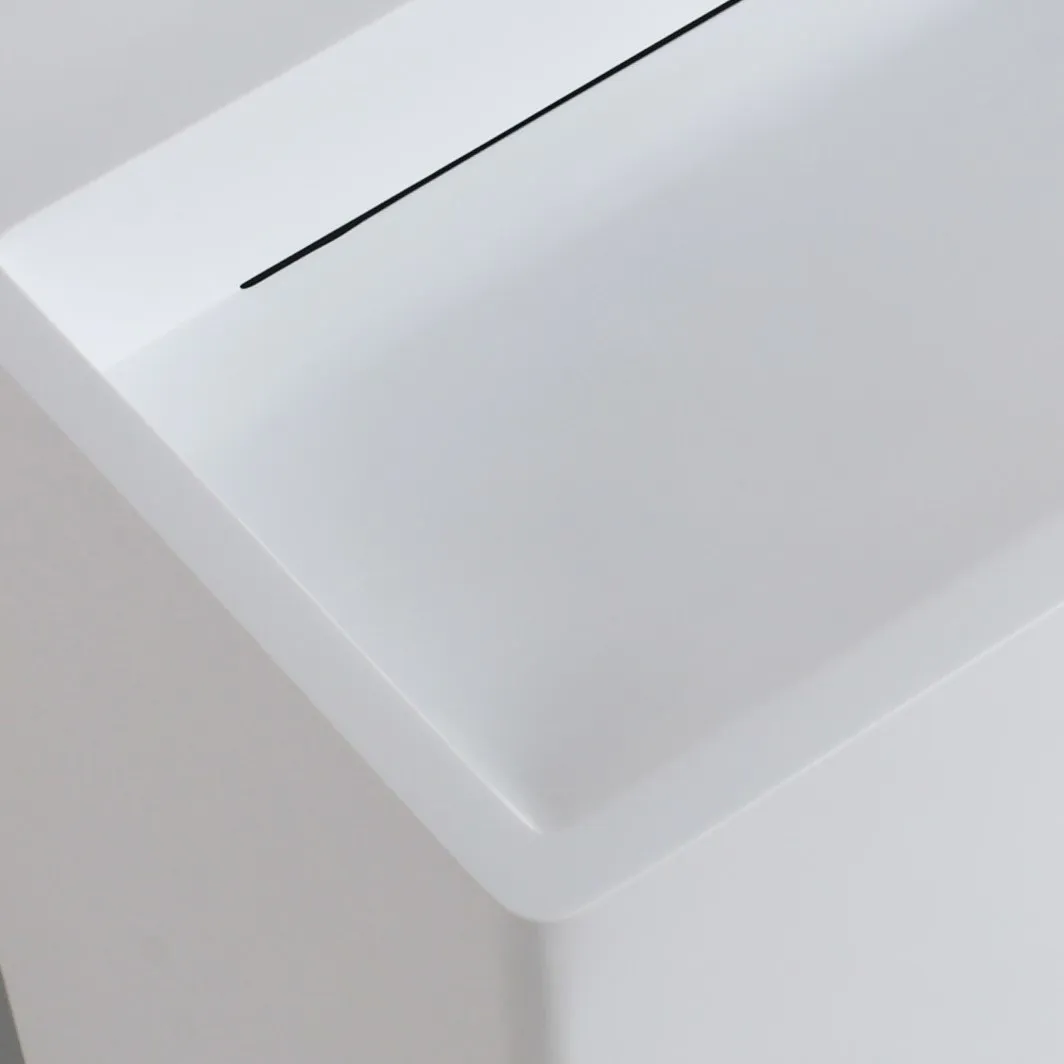 Solid surface modern fancy unique bathroom freestanding wash basin KKR-1394