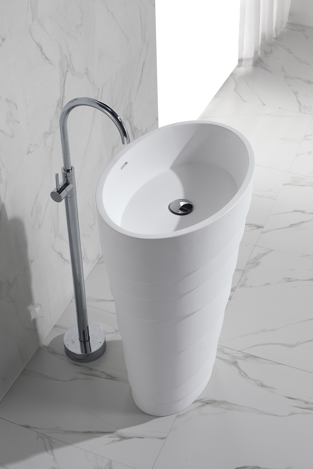 Wholesale acrylic bathroom free standing basins quality KingKonree Brand