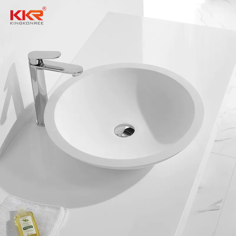 KingKonree white small countertop basin customized for restaurant