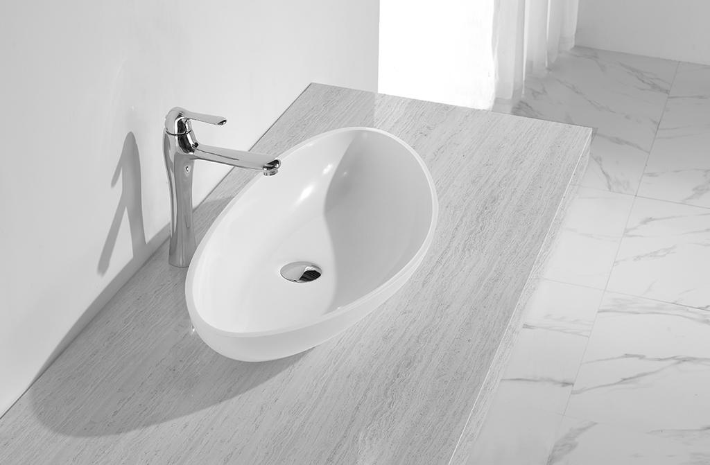 KingKonree pure bathroom vanity above counter basin marble for restaurant
