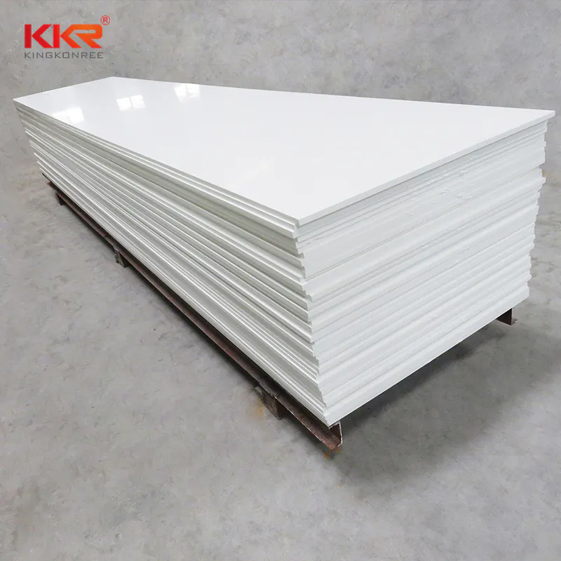 12mm White Pure Acrylic Solid Surface Sheet KKR-2700