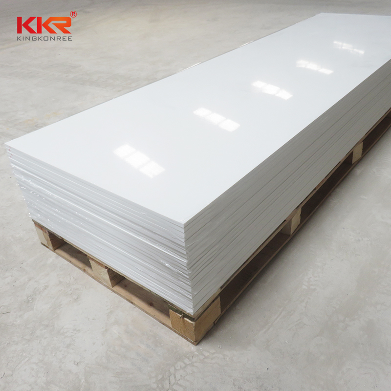 Pure White Modified Acrylic Solid Surface Sheet KKR-M1700