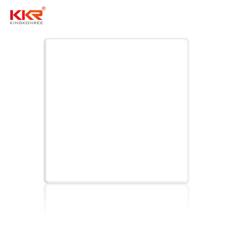 Pure White Modified Acrylic Solid Surface Sheet KKR-M1700