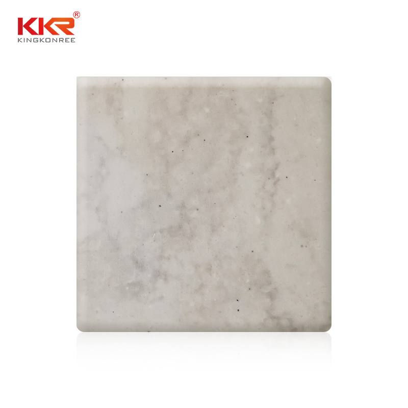 Artificial Stone Pure Acrylic Solid Surface Sheet With Texture Pattern KKR-M6801
