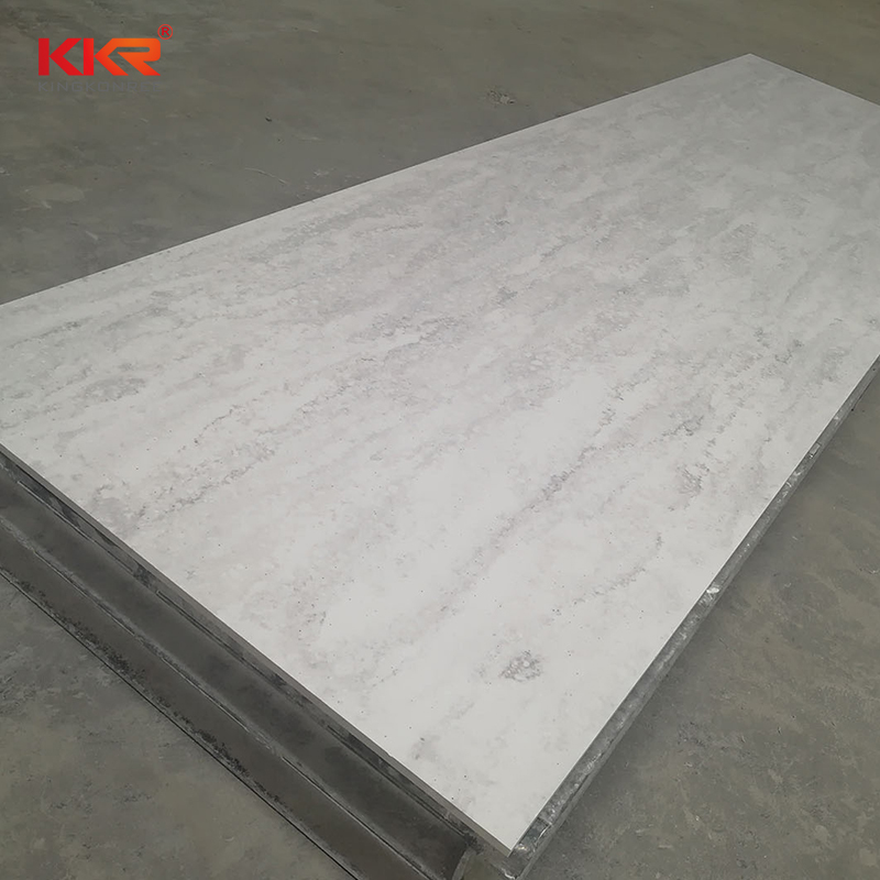 Artificial Stone Pure Acrylic Solid Surface Sheet With Texture Pattern KKR-M6801