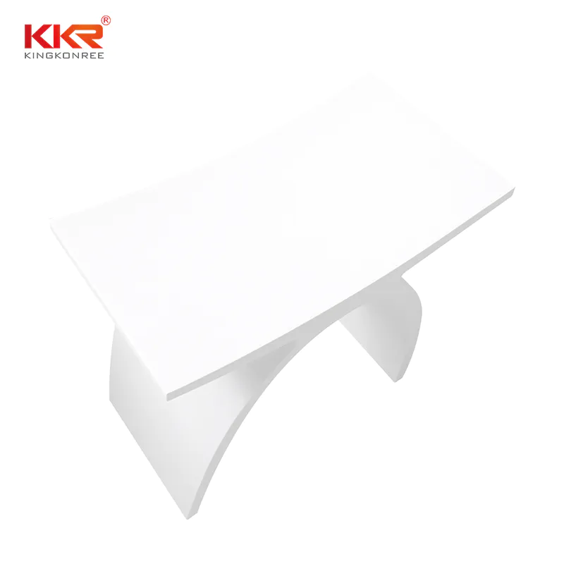 White Acrylic Solid Surface Bathroom Stool Shower stool stone KKR-Stool-A