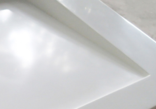 New Design Artificial Stone Acrylic Solid Surface Bathroom Stool KKR-Stool-F-5