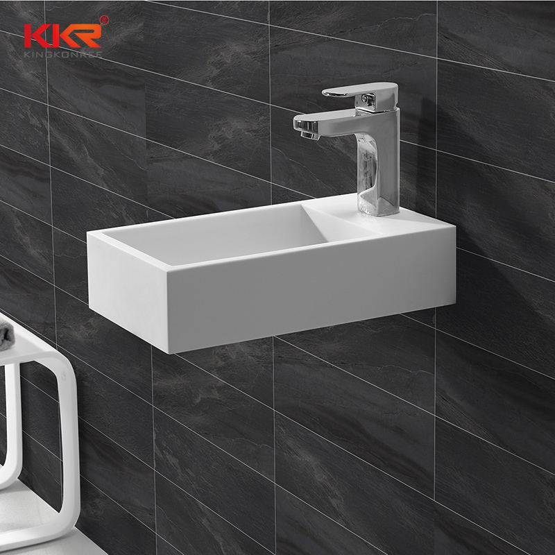 KKR Wholesale Small Size Wall Hung Solid Surface Basin KKR-1105