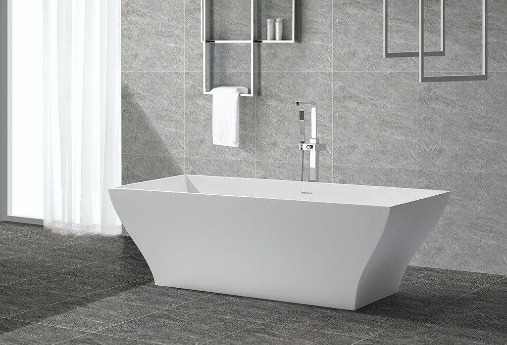 KingKonree hot-sale rectangular freestanding bathtub custom for hotel-1