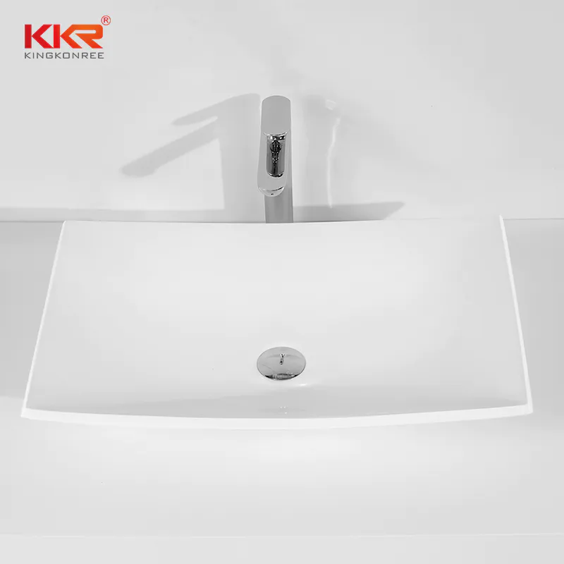 China Manufacturer Solid Surface Above Counter Small Size Basin KKR-1325